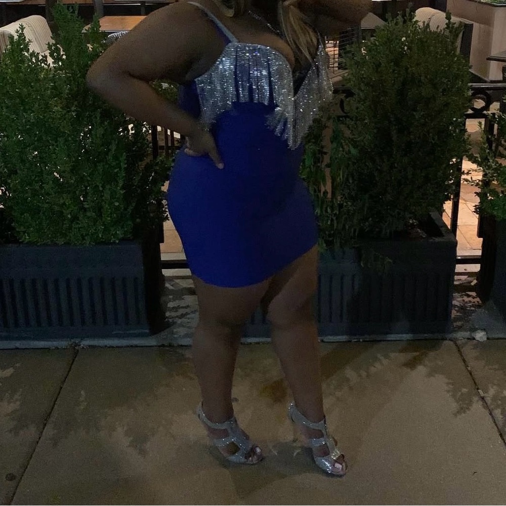 Blue dress